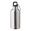 Recycled stainless steel single walled bottle (400 ml) Sable silver