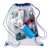 PVC drawstring backpack Kiki cobalt blue