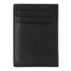 Split leather credit card wallet Logan black