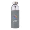 Glass bottle (500 ml) with neoprene sleeve Nika orange