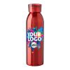 Stainless steel single-walled drinking bottle 650 ml Cindy black