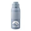 Stainless steel dubble-walled drinking bottle 800 ml Katie black