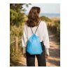 rPET polyester (210D) drawstring backpack Calix cobalt blue