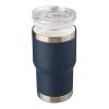 Recycled stainless steel double-walled travel mug (350 ml) Ayen grey