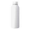 Recycled stainless steel double-walled drinking bottle (500 ml) Sena white