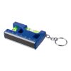 Recycled ABS spirit level keychain Indira cobalt blue