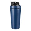 Recycled stainless steel single-walled drinking bottle (750 ml) Orla cobalt blue