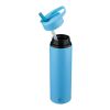 Recycled stainless steel drinking bottle (500 ml) Zeno light blue
