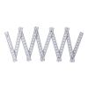 Plastic foldable ruler Leon white | No Branding | not available | not available