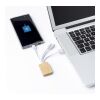 Bamboo charging cable Brandan white | No Branding | not available | not available