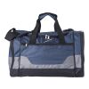 Polyester sport/travel bag dark blue