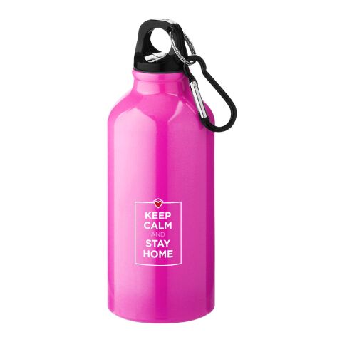 Oregon 400 ml sport bottle with carabiner Neon pink | No Branding | not available | not available