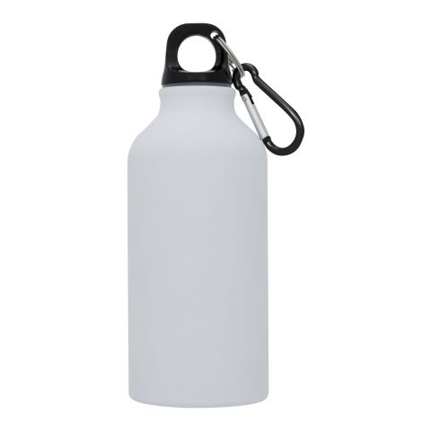 Oregon 400 ml matte sport bottle with carabiner White | No Branding | not available | not available