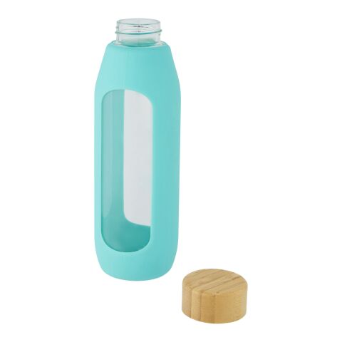 Tidan 600 ml borosilicate glass bottle with silicone grip Standard | Tide green | No Branding | not available | not available