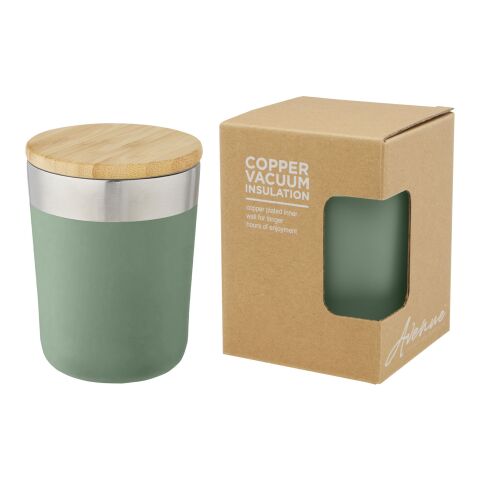Lagan copper vacuum insulated tumbler with bamboo lid 300 ml Standard | Heather green | No Branding | not available | not available
