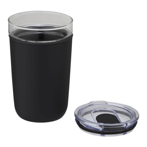 Bello 420 ml glass tumbler with recycled plastic outer wall Solid black | not available