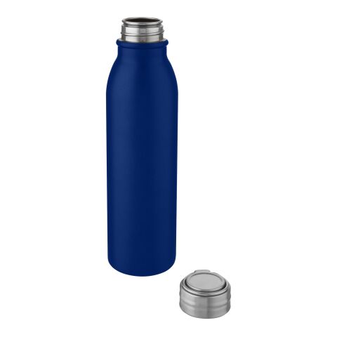 Harper 700 ml stainless steel sport bottle with metal loop Standard | Mid blue | No Branding | not available | not available