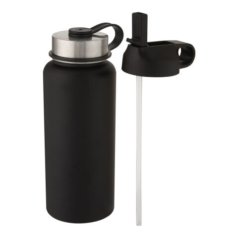 Supra 1 L copper vacuum insulated sport bottle with 2 lids Standard | Solid black | Not applicable | No Branding | not available | not available