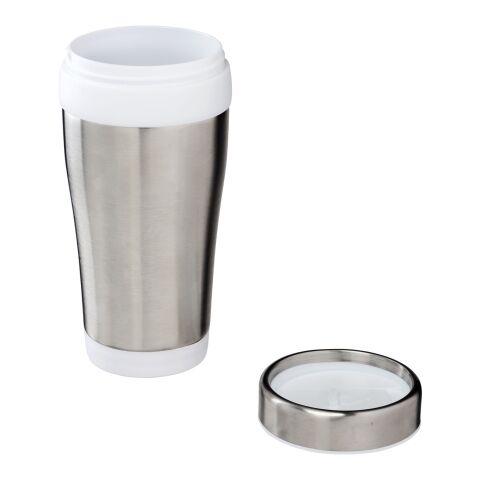 Elwood 410ml recycled stainless steel insulated tumbler Standard | White | No Branding | not available | not available