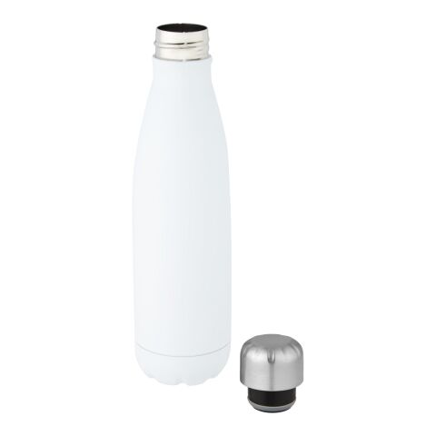 Cove 500ml recycled stainless steel vacuum insulated bottle Standard | White | No Branding | not available | not available