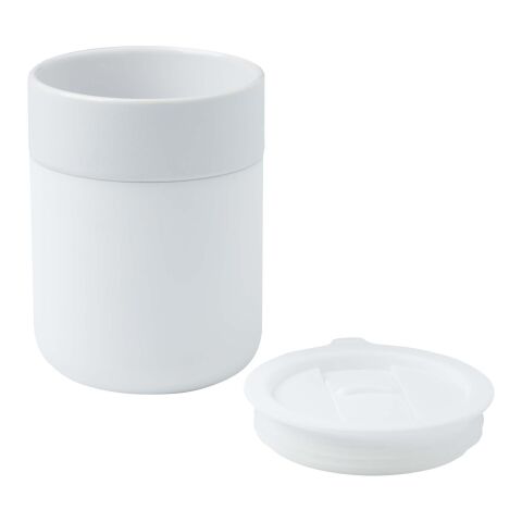 Java 330 ml ceramic tumbler with silicone wrap and plastic lid Standard | White | No Branding | not available | not available