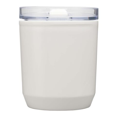 Hudson 180 ml recycled plastic double-wall tumbler Standard | white | No Branding | not available | not available