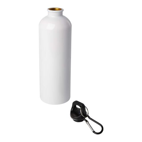 Oregon 750 ml RCS certified single wall stainless steel water bottle with carabiner Standard | White | Not applicable | No Branding | not available | not available