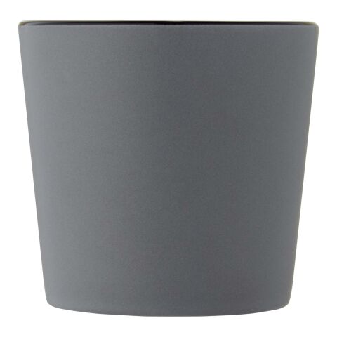 Cali 370 ml ceramic mug with matt finish Standard | Solid black-Grey | No Branding | not available | not available