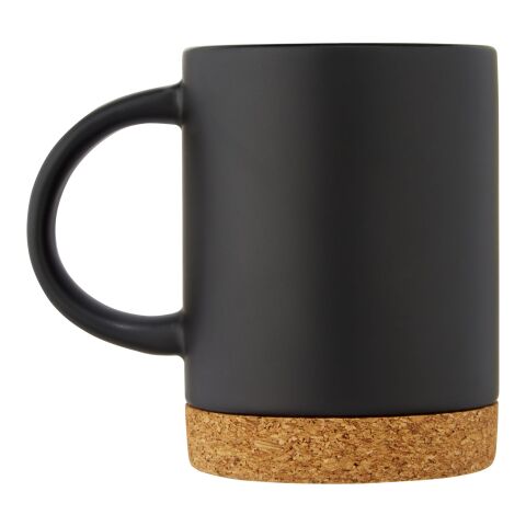 Neiva 425 ml ceramic mug with cork base Standard | Solid black | No Branding | not available | not available