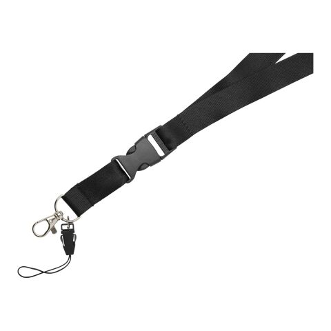 Sagan phone holder lanyard with detachable buckle Standard | Solid black | not available | No Branding | not available | not available | not available