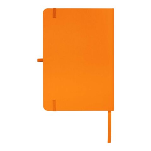 Teak A5 recycled hard cover notebook with lined pages Standard | Orange | not available | No Branding | not available | not available