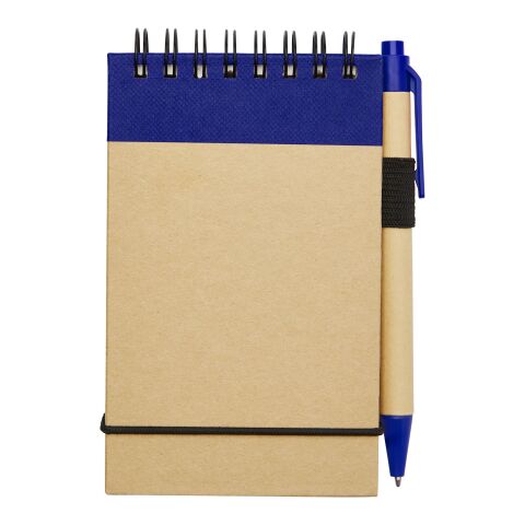 Zuse A7 recycled jotter notepad with pen Standard | Natural-Navy | not available | No Branding | not available | not available | not available