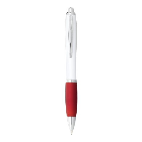 Nash pen with coloured barrel &amp; grip Standard | White-Red | not available | No Branding | not available | not available