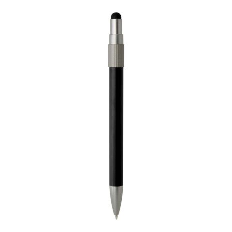Rill RCS recycled ballpoint pen with stylus and fidget spinner (black ink) Standard | Solid black | No Branding | not available | not available