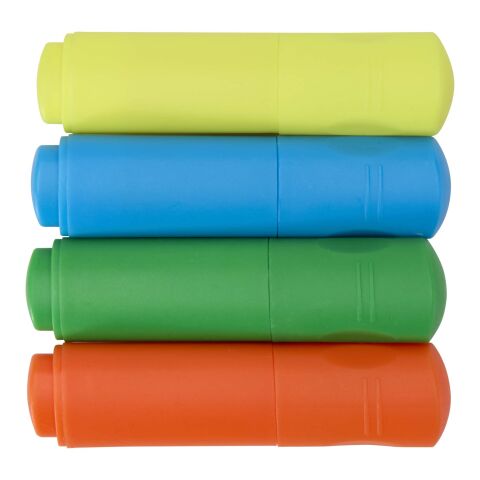 Mini recycled plastic highlighter set Multi colour