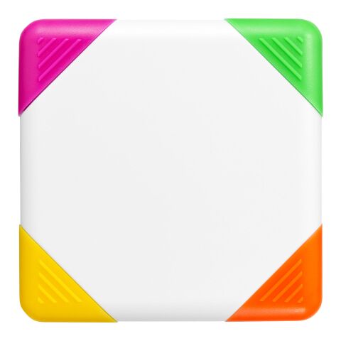 Trafalgar square-shaped 4-colour highlighter Standard | White | No Branding | not available | not available