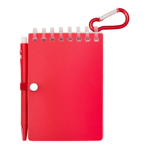 Lig Mini recycled outdoor soft cover notebook and ballpoint pen set (black ink) Standard | Red | No Branding | not available | not available