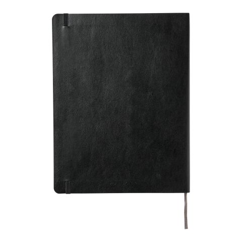 Moleskine Ruled XL Soft Cover Notebook Standard | Solid black | Paper Print | paper band | 470 mm x 55 mm