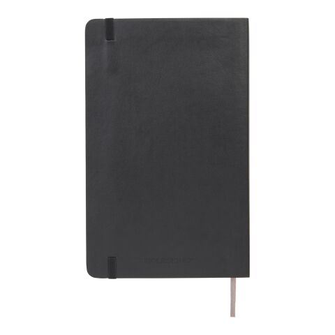 Moleskine squared L soft cover notebook Standard | Solid black | Paper Print | paper band | 460 mm x 55 mm