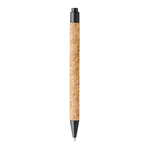 Midar cork and wheat straw ballpoint pen Standard | Natural-Solid black | No Branding | not available | not available