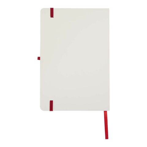 Spectrum A5 hard cover notebook with coloured edge Red