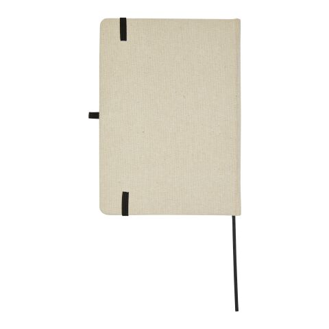 Tutico organic cotton hardcover notebook Standard | Natural-Solid black | No Branding | not available | not available | not available