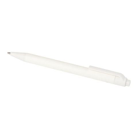 Chartik monochromatic recycled paper ballpoint pen with matte finish Standard | White | Not applicable | No Branding | not available | not available