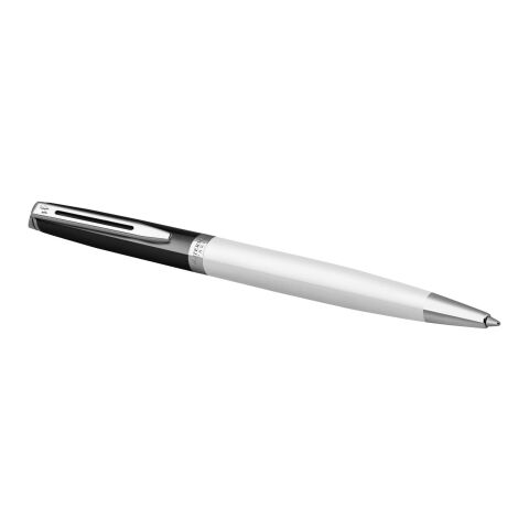 Hemisphere colour blocking ballpoint pen with palladium trim Standard | white-black | No Branding | not available | not available