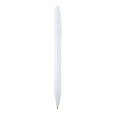 Unica recycled plastic ballpoint pen (black ink) Standard | White | No Branding | not available | not available