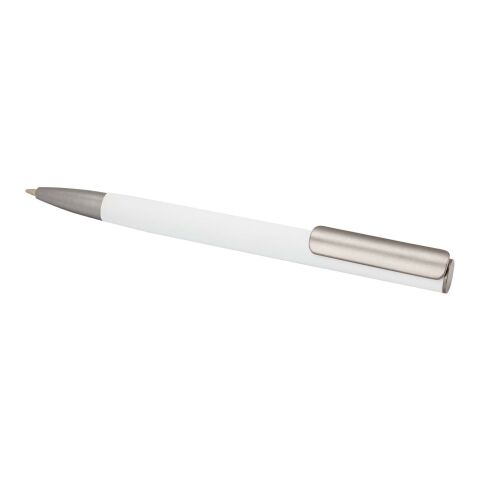 Ziggur aluminium ballpoint pen (blue ink) Standard | White | not available | No Branding | not available | not available