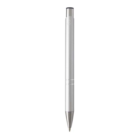 Moneta recycled aluminium ballpoint pen (blue ink) Standard | Silver | not available | No Branding | not available | not available