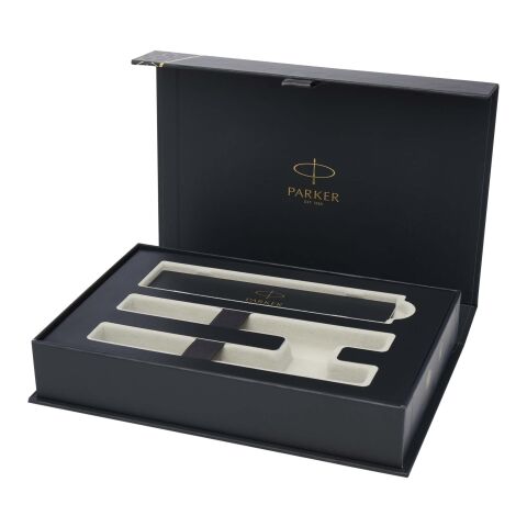 Parker IM Essentials rollerball and ballpoint pen set - black Solid black