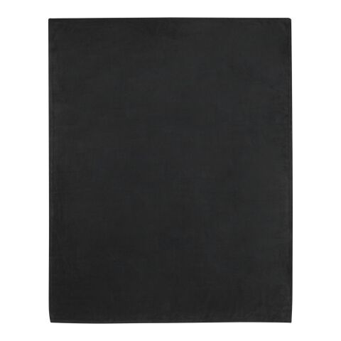 Lily RPET coral fleece blanket Standard | Solid black | No Branding | not available | not available | not available