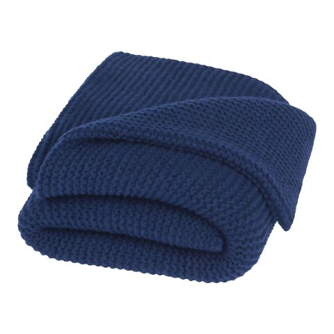 Suzy 150 x 120 cm GRS polyester knitted blanket Deep blue | No Branding | not available | not available | not available